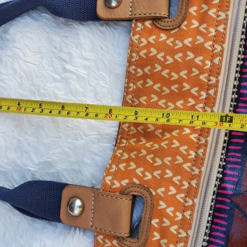 Fossil‎ coated canvas print tote